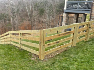 4 rail farm fence