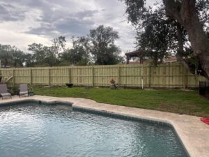 Fortson Style Board on Board Wood Fence