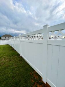 White Vinyl Lattice Top