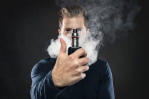 vaping e liquid from an electronic cigarette 1