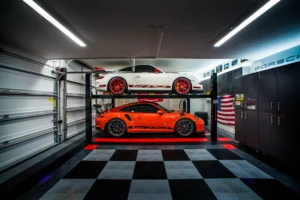 4 post garage lift porsches