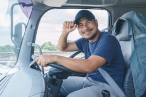 Smile,Confidence,Young,Man,Professional,Truck,Driver,In,Business,Long