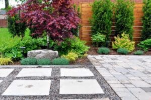 Detail,Of,A,Beautiful,,Modern,Asian,Inspired,Japanese,Garden,With