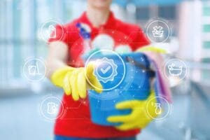 The,Concept,Of,High quality,Cleaning,Company,Cleaning.,Cleaning,Lady,Clicks