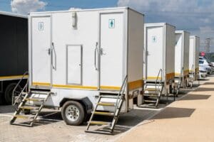 Johannesburg,,South,Africa,,9th,February, ,2022:,Portable,Toilets,For