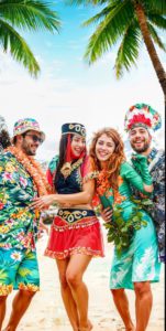 freepik make the dresing like hawai and the background sho 97327