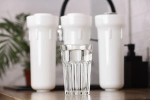 glass of clean drinkable water and set of filter c 2024 10 18 08 24 14 utc